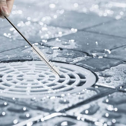 65" Flexible Drain Brush, Tube Pipe Cleaning Brush, Long Slim Cleaner Brush for Shower Sink Drain/Refrigerator Drain Hole/Dishwasher Air Gap/Fish Tank/Home Kitchen