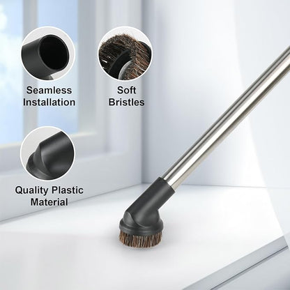 Combination Floor Brush Set, Compatible With Miele C1 C2 C3 CX1 Vacuum Cleaners, Floorhead Dusting Brush Vacuum Attachments for Carpets Area Rugs Hard Floors Cleaning