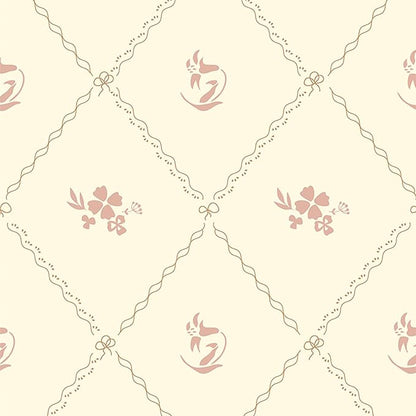 GloryTik Vintage Floral Wallpaper Peel and Stick, Removable Beige Flowers Contact Paper, Self Adhesive Wall Paper for Bedroom Living Room Cabinets Bedroom Vinyl Rolls (17.3" x 78.7")