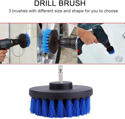 Drill Brush, Power Grout Brush Tile Floors Cleaning Drill Scrubber Brush Electric Drill Attachments Bathroom Cleaning Tools for Home Outddoor(4 Inch)