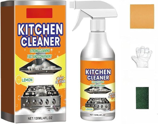 Kitchen Foam Cleaner Spray, All-purpose Grease Cleaner Spray for Pots, Pans, Surfaces & Appliances, Multipurpose Foam Cleaner Kit, Kitchen Cleaner Set