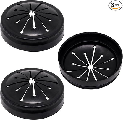 3PCS 3-3/8" Garbage Disposal Splash Guard, Quiet Garbage Guard Disposal Drain Cover Garbage Disposals Rubber Drain Plugs Sink Splash Guard Replacement (Style B)