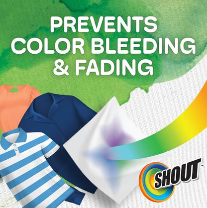 Shout Color Catchers for Laundry, Allow Mixed Washes, Prevents Color Runs and Maintains Original Clothing, 72 Count - Pack of 2 (144 Total Sheets)