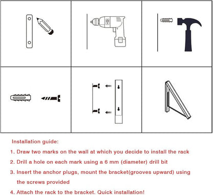 Laundry Room Wall Mounted Drying Rack Clothes Hanger Folding Wall Coat Racks Aluminum Home Storage Organiser Space Savers Black