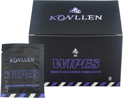 KONLLEN Billiards Billiard cue Towel - 100% Cotton Black 8-Ball Pool Cue Clean Towel Maintenance Accessories Cleaning Set Shaft Wax + Cleaning Powder +