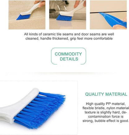 Scrub Brush Set of 2 PCS, 2024 New Cleaning Shower Scrubber with Durable Bristles, Grout Cleaner Brush, Scrub Brushes for Cleaning Bathroom, Shower, Tile, Kitchen, Floor, Bathtub