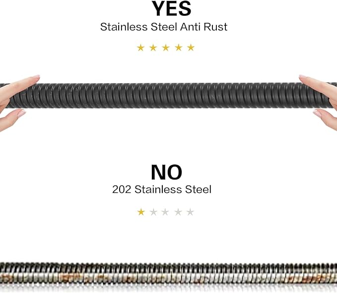 RUMOSE 70 inches Shower Hose Extra Long Stainless Steel Shower Tube Attachment Flexible Handheld Shower Sprayer Hose, Oil Rubbed Bronze