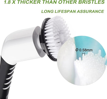 7-in-1 Replacement Brush Heads Set of Electric Spin Scrubber, Cleaning Portable Cordless Shower Power Scrubber Heads, Household Tools for Bathroom Kitchen Bathtub Tile Floor Car & Wheel