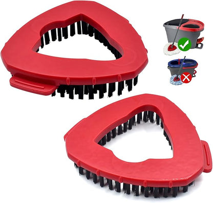 Scrub Brush Mop Replace Head for O cedar EasyWring 1-Tank Spin Mop System Ocedar Mop Scrub Brush Head Hard Bristle Scrub Brush Floor Clean to Bathroom, Kitchen, Tub and Tile, NOT Fit RinseClean 2-Tank