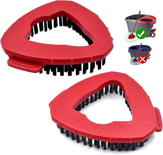 Scrub Brush Mop Replace Head for O cedar EasyWring 1-Tank Spin Mop System Ocedar Mop Scrub Brush Head Hard Bristle Scrub Brush Floor Clean to Bathroom, Kitchen, Tub and Tile, NOT Fit RinseClean 2-Tank