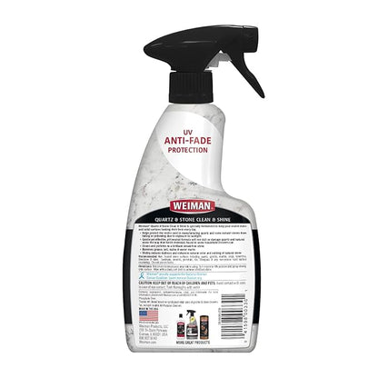 Weiman Quartz Countertop Cleaner and Polish - Clean & Shine Your Quartz Countertops Islands and Stone Surfaces with UV Protection