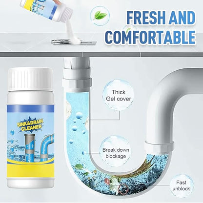 2026 Upgraded Sink and Drain Cleaner, Pipeline Dredging Agent, Sink and Drain Cleaner Powder, Multi-functional Fast-Acting Pipe Dredging Agent for Kitchen and Toilet Pipeline (3 PCS)