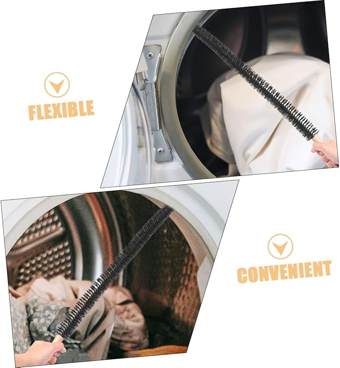 GLEAVI 2pcs Kit for Dryer Vent Cleaner Washing Machine Cleaner Brush Flexible Drain Brush for Lint Removal Cleaning Tools