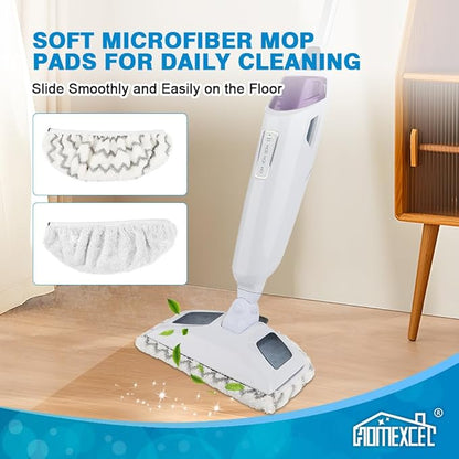 HOMEXCEL Steam Mop Replacement Pads Compatible with Bissell Powerfresh Steam Mop 1940 1806 1440 1544 Series, Model 19402 19404 19408 2685A 2075A 1940A 1940Q 1940T 1940W, Steam Mop Pads Refills, 4 Pack