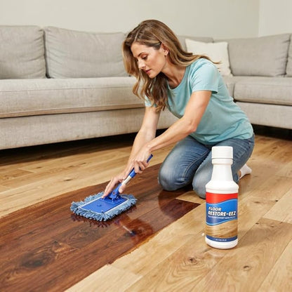 Floor Revitalizer Easy For Wood Floors Hardwood Floor Restorer Floor RevitalizerEez Cleaner High Solid Polish for Shine Renewal Scratch Repair Protective Finish Quick Dry (3pcs)