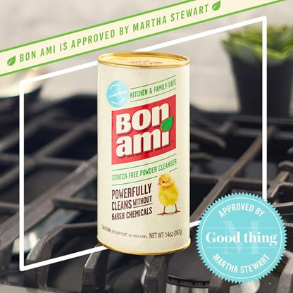 Bon Ami Polishing Cleanser Powder, 14 Ounces, Sold as 5 Pack