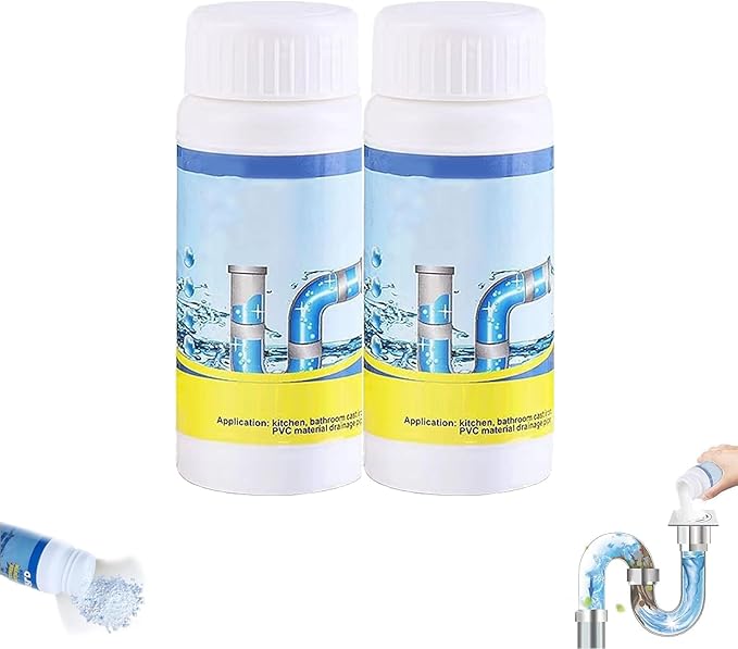 Drain Cleaner, Washbasin Cleaner, Quickly Clears Clogs For Kitchen Sink, Toliet, Handwashing Sink (2pcs)