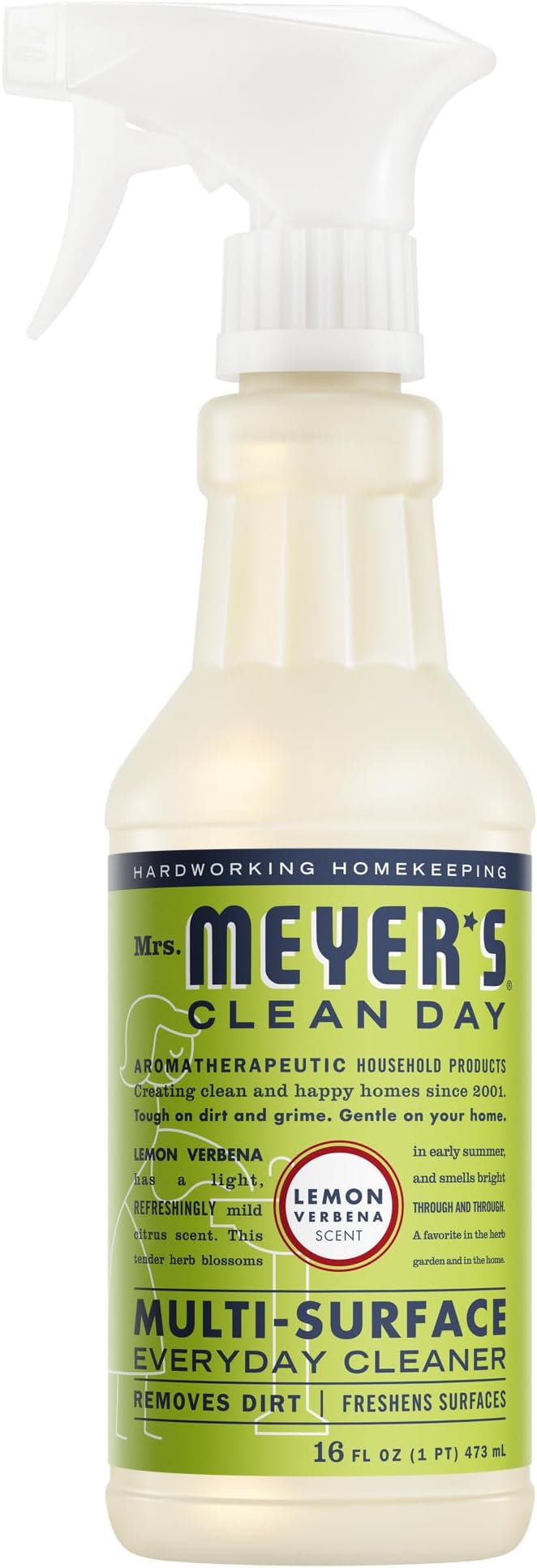 MRS. MEYER'S CLEAN DAY All-Purpose Cleaner Spray, Lemon Verbena, 16 fl. oz