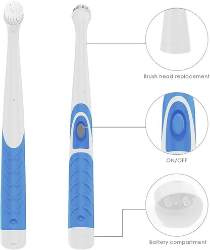 Electric Battery Powered Scrub Brush, Cordless Electric Cleaning Brush, Multi-Purpose Power Scrubber with 5 Brush Heads & 3 Sponge Pads Home, Kitchen, Bathroom, Grout, Tile, Shower, Tub