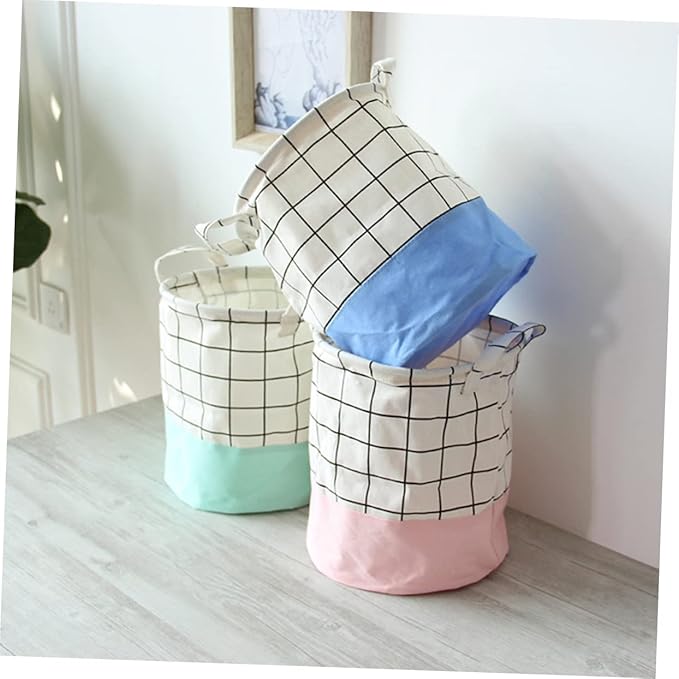 IMIKEYA Large Laundry Basket Wheels Collapsible Oxford Laundry Hamper Toy Storage Organizer for Bedroom