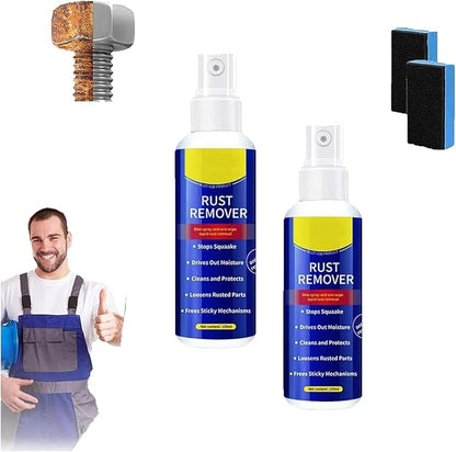 Rust Remover, 2026 Upgrade Anti-Rust Spray, Multi-functional Quick-acting Rust Removal Spray, Fast-Acting Formula & Easy Application, for Metal, Vehicles, Tools, Chains