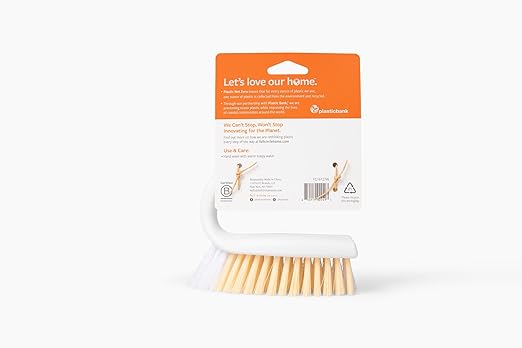 Full Circle Tough Stuff, All-Purpose Scrub Brush, Tile, Grout, White