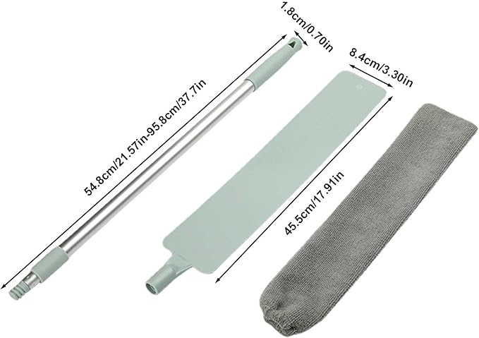Gaps Dust Cleaner – Retractable Long-Handle Duster for Under Appliances, Hard-to-Reach Dust and Debris Removal Tool | Ideal for Home, Bedroom, Kitchen, and Household Cleaning