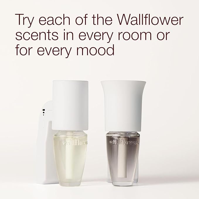 Bath & Body Works Wallflowers Fragrance Plug, White Scent Control, Plug-In Air Freshener Device with 3 Intensity Levels for Bedrooms, Bathrooms & Living Spaces - 1 Pack