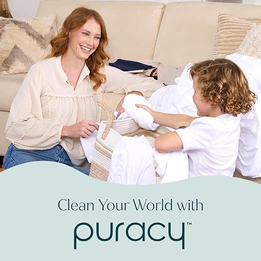 Puracy Dishwasher Pods, Natural Dishwasher Detergent, Free & Clear Dish tabs - Enzyme-Powered, Spot & Residue Free - TikTok Trend Items, Must Haves from TikTok Made Me Buy It (Free & Clear, 18 Count)
