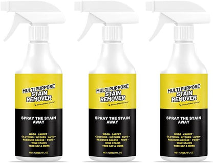 Multi Purpose Stain Remover Pro Strength Spray, Kitchen Multi-Purpose Foam Cleaner Spray, Fast Acting Cleaner For Kitchen, Floors, Toilets, Removes Hard Water Stains, Rust, And Stubborn Residues (3PC)