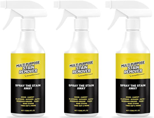 Multi Purpose Stain Remover Pro Strength Spray, Kitchen Multi-Purpose Foam Cleaner Spray, Fast Acting Cleaner For Kitchen, Floors, Toilets, Removes Hard Water Stains, Rust, And Stubborn Residues (3PC)