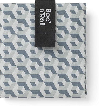 ROLL'EAT ® Boc'n'Roll Tiles | Reusable Sandwich Bag | Sandwich Container | Eco Friendly Food Bag | Reusable and Washable Sandwich Wrap | Black Color