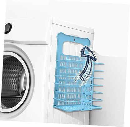 Luxshiny Plastic Laundry Baskets Wall Mount Storage Organizer Collapsible Bucket
