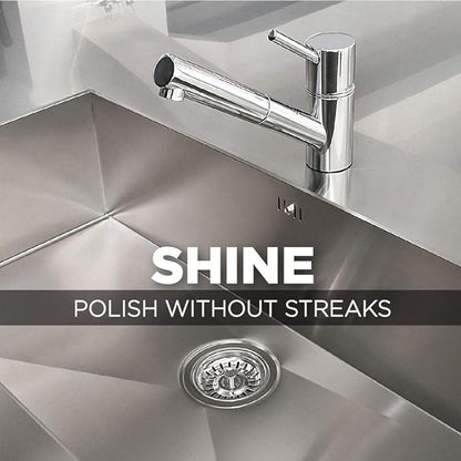 Weiman Stainless Steel Sink and Cookware Cleaner and Polish with Microfiber Cloth - 8 Ounce