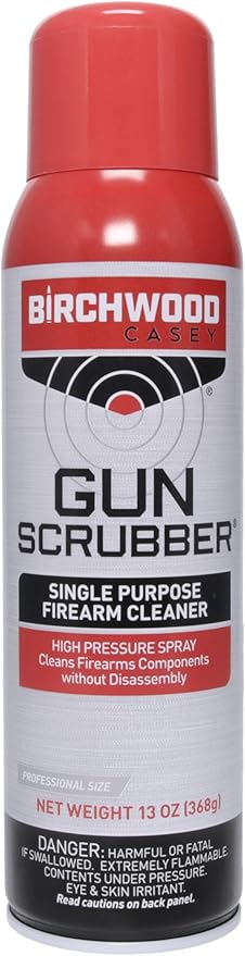 Birchwood Casey Gun Scrubber Single Purpose Gun Cleaner/Degreaser, Aerosol Spray for Gun Cleaning Without Disassembly