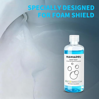 MAMADOU Foaming Shield Smart Toilet Special Foam Agent Cleaning Liquid Splash Control Deodorizing Toilet Cleaner For Fresh Comfortable Bathroom Environment 285ml 2Pack
