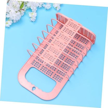 Mobestech 1pc Foldable Wall-mounted Multifunctional Basket Laundry Container Sundries Organizer for Home Storage Stylish Design Hollow View for Easy Access