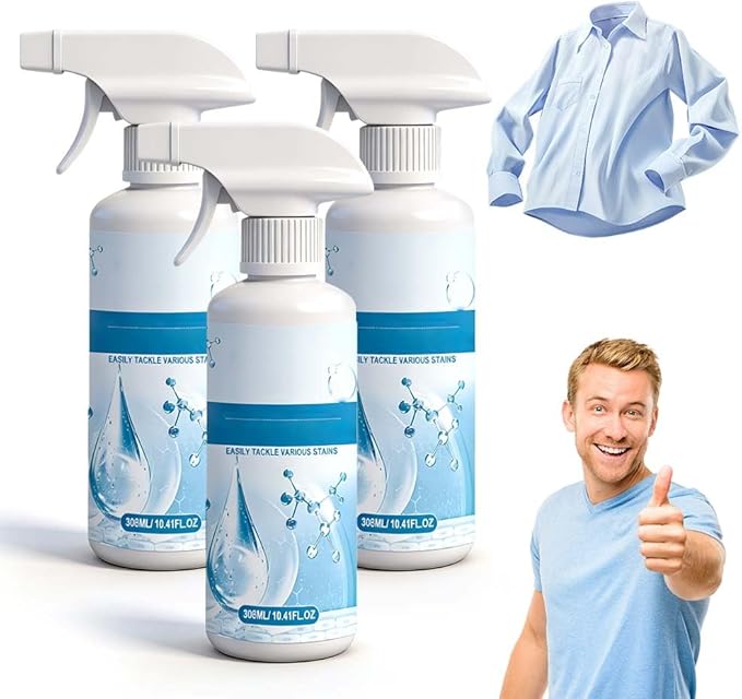 Cleanse Natural Clothing Emulsifier, 2026 New Upgrade Non Ionic Emulsifier Clothing Cleaner, Powerful Spot Stain Remover Laundry Spray, No Damage Fabric Conditioner Restore Faded Color (3pcs)