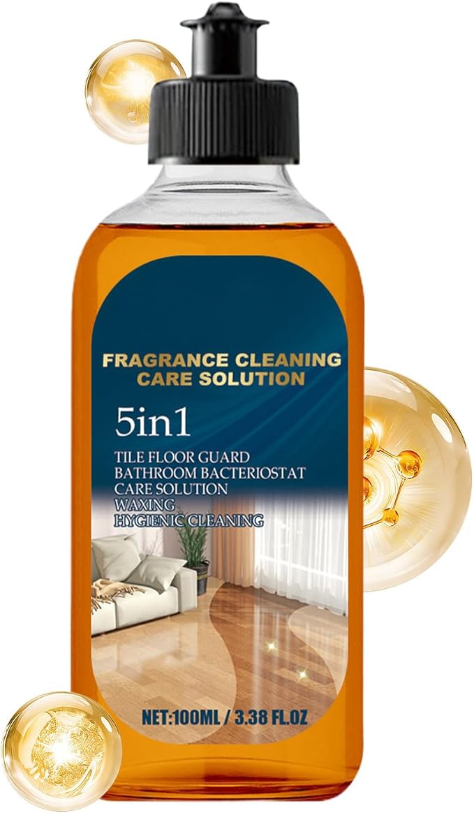 Floor Cleaner Solution, 100ml Mild Cleaner, Effective Deep Cleaning Liquid with Gentle Formula, Hardwood Cleanings Agent with Safe Formula, Home Cleaning Tool, for Tiles Marble Wooden Laminate