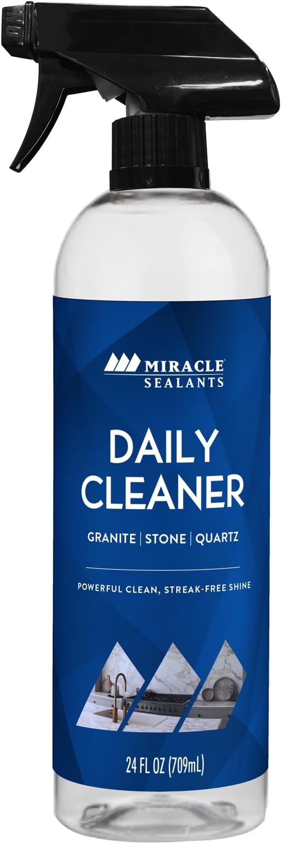 Miracle Sealants Daily Cleaner for Granite, Quartz, Marble, Quartzite, Countertops pH Neutral, 24 oz