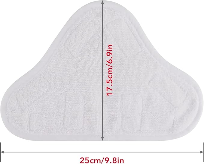 Sgizoku Microfiber Steam Mop Pad Replacement Compatible with H2O H20 Mop X5 Steam Steam Cleaners Washable & Reusable - 4 Pack