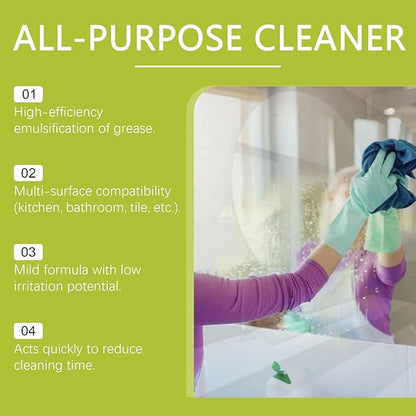Multi-Surface Cleaning Spray with Solvents & Surfactants, Formula for Kitchen Grease on Stainless Steel & Marble, 4 Fl Oz