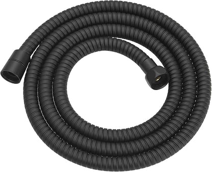 RUMOSE 69 inches Shower Hose Shower Head Extension Hose Extra Long Stainless Steel Shower Tube Attachment Flexible Handheld Shower Sprayer Hose, Matte Black