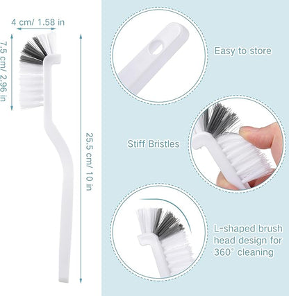 150 Pcs Dish Brush Right Angle Kitchen Scrub Bottle Bathroom Brush Sink Household Pot Pan Edge Corners Tile Lines Cleaning with Stiff Bristles