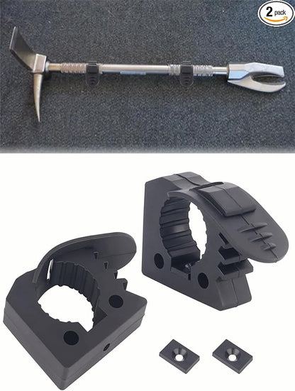 Quick Release Rubber Clamp, Halligan Tool Holder for Mounting Tools & Equipment 1" - 1-1/3" Diameter for Home; Garage; Boat; RV; ATV & Off-Road; Outdoor & Indoor (Pack of 2)