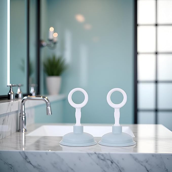 2 Pcs Blue Sink Plunger,Bathroom Small Drain Plunger Portable Kitchen Sink Drains Suction Cup Liquid Plumber Clog Remover Easy To Unclog,Drain Cleaning Equipment