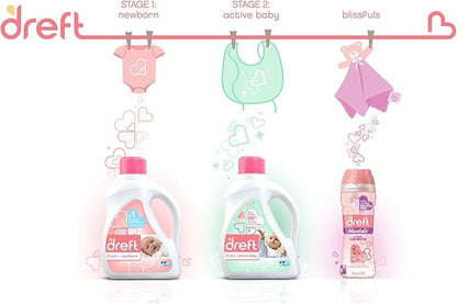 Dreft Stage Newborn Liquid Laundry Detergent, White, Baby Blossom, 40 Fl Oz