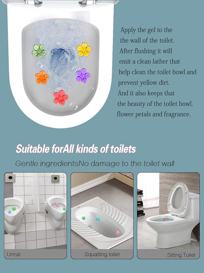 Toilet Bowl Cleaner Gel Stamp Kit, 117 Count, 9 Scents,bathroom Air Freshener (9)