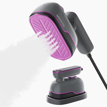 Travel Steamer Iron for Clothes, Portable Handheld Garment Steamer with 6 Smart Modes, Strong Penetrating Steam, 180° Rotatable Handle, 150ml Large Tank for Home & Travel (Light Gray)