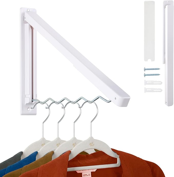 Foldable Clothes Drying RAK - Collapsible Laundry Racks for Drying Clothes with Hangers - Portable Clothes RCK Drying - Space-Saving Laundry Drying Rac Wall Drying Rack